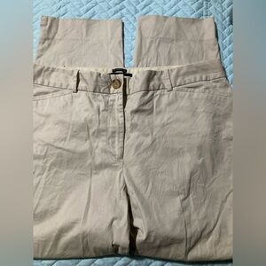 Talbots size 12 beige the perfect crop pants